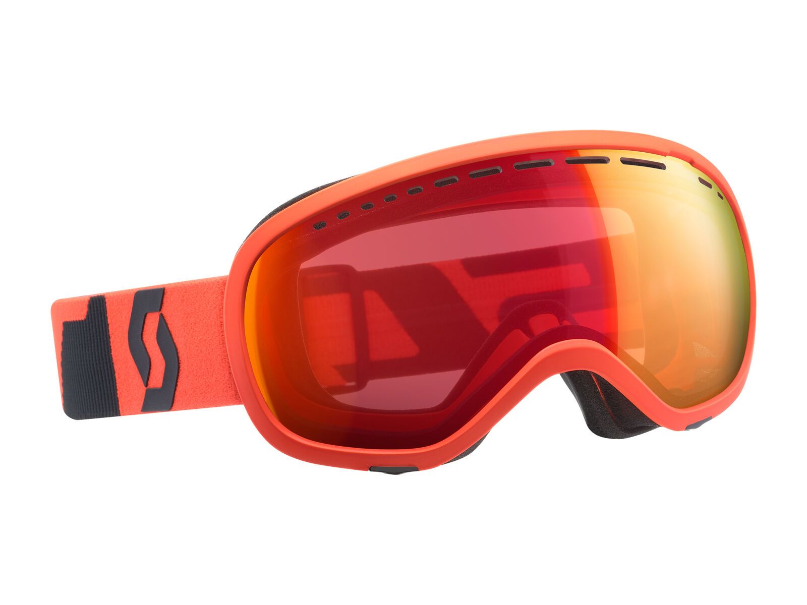 Scott Off-Grid, fluo orange grey/Lens: illuminator red chrome - Bild 1