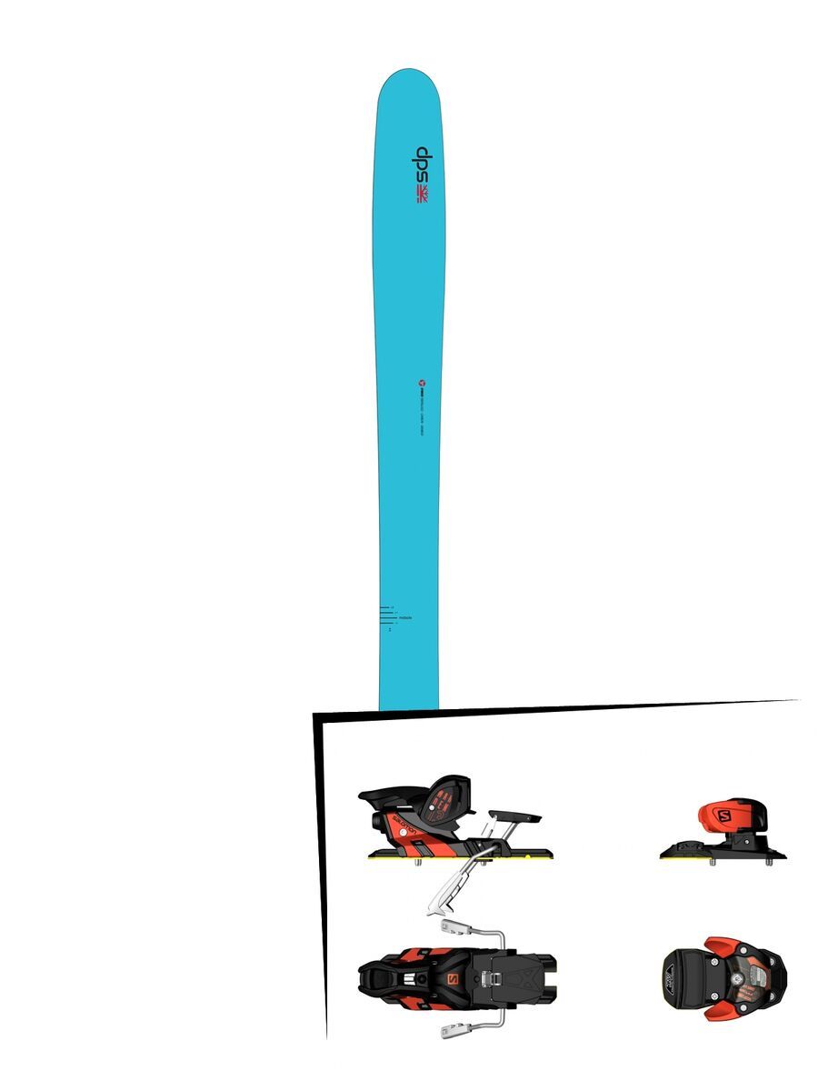 DPS Skis Set: Yvette 112 RP2 Hybrid 2016 + Salomon Warden MNC 13 - Bild 1