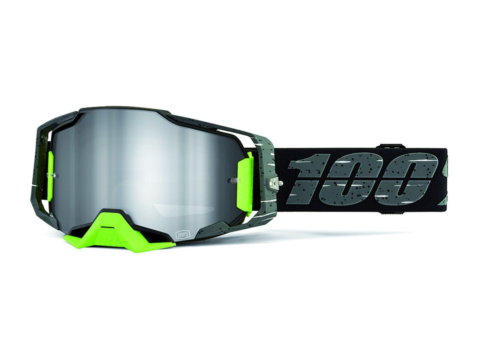 100% Armega Goggle - Mirror Silver Flash, antibia - Bild 1