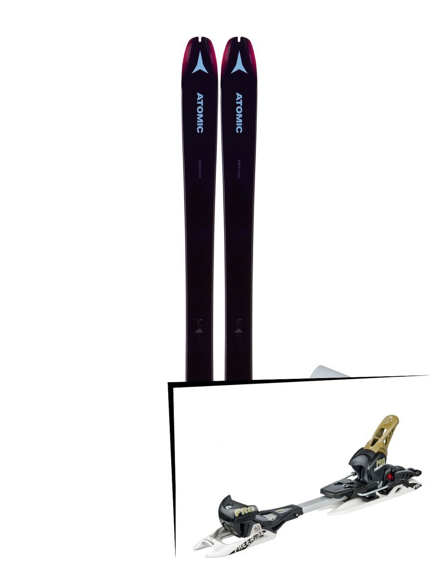 Set: Atomic Backland 85 W + Hybrid Skin 85 2019 + Fritschi Diamir Freeride Pro schwarz/oliv - Bild 1