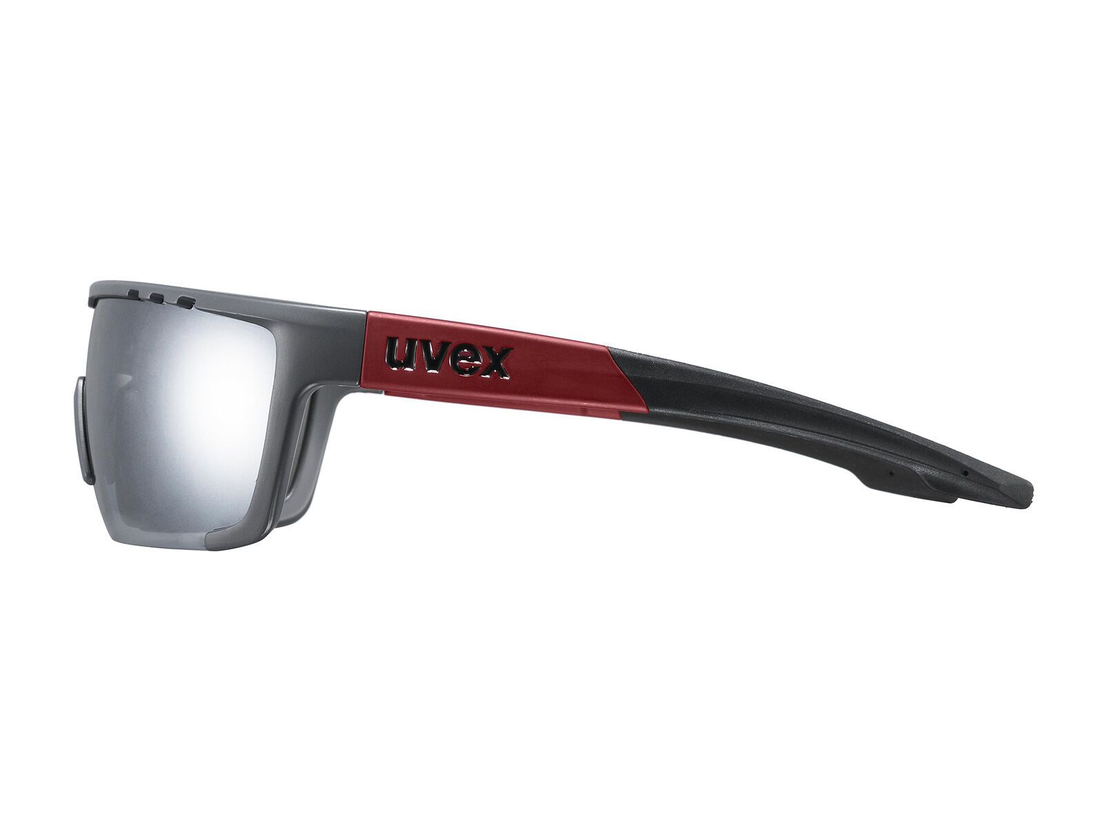 uvex sportstyle 707 Mirror Silver, grey red mat - Bild 2