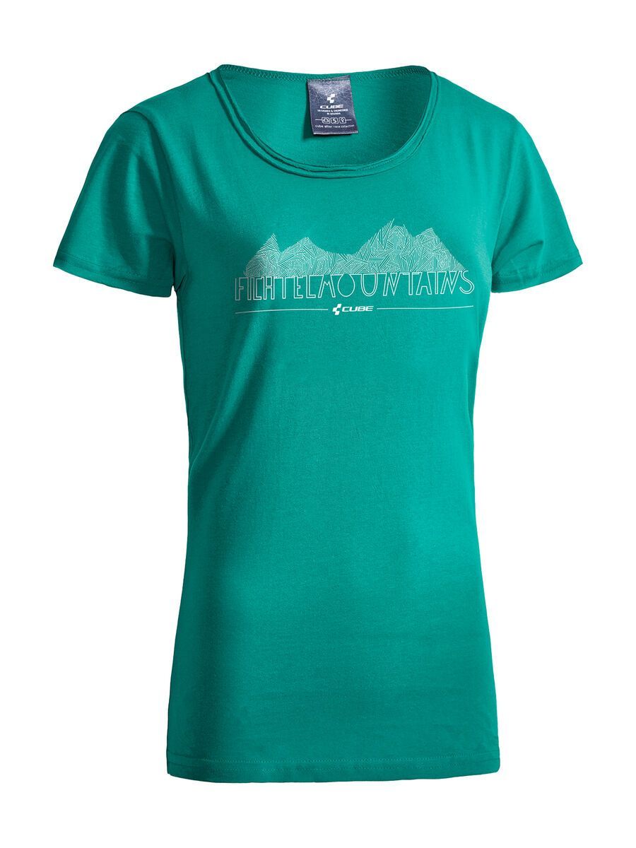 Cube WLS T-Shirt Fichtelmountains, green´n´white - Bild 1