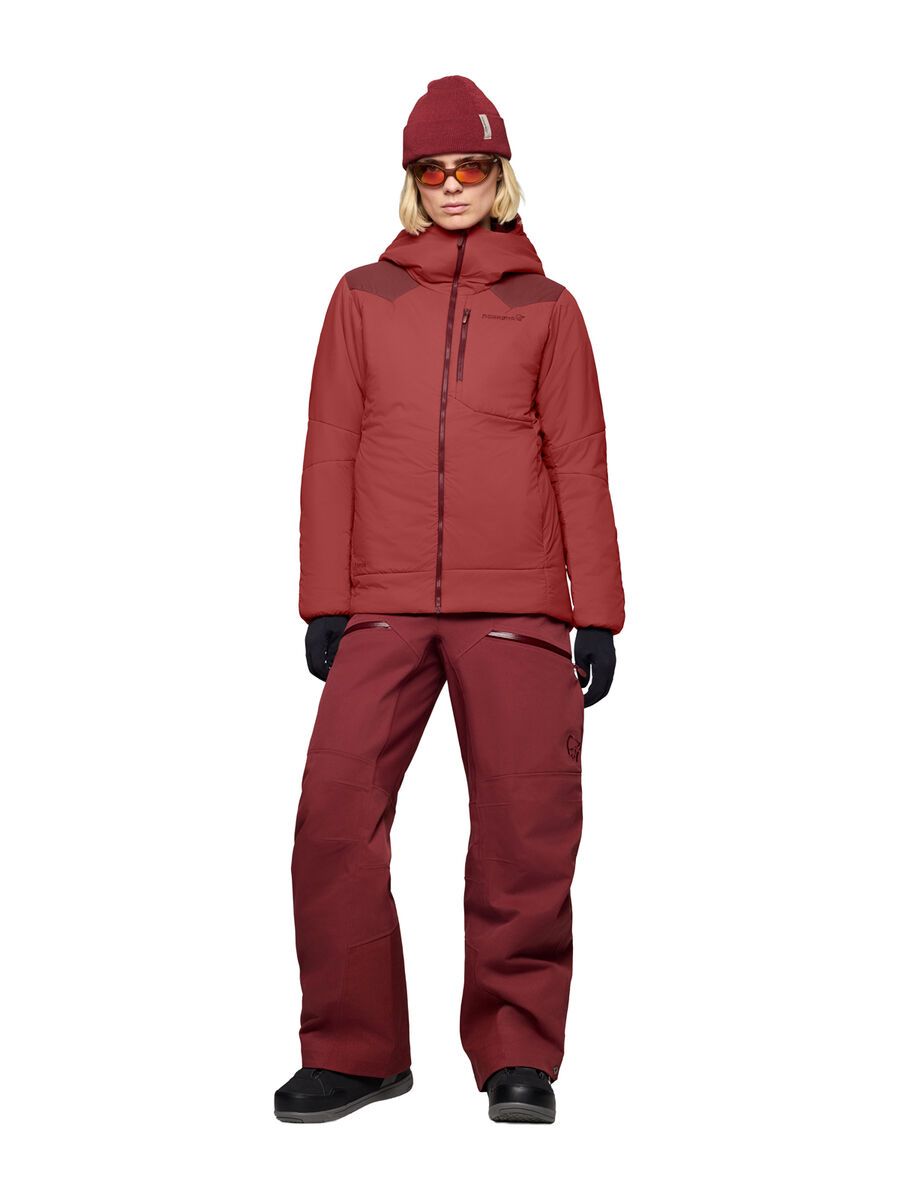 Norrona tamok thermo80 Zip Hood W's, cowhide/port - Bild 4