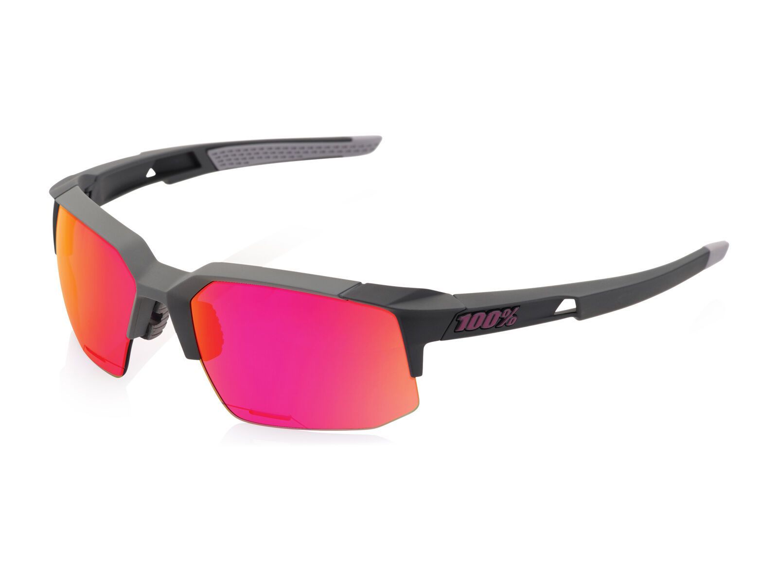 100% Speedcoupe, graphite/Lens: purple mirror - Bild 1