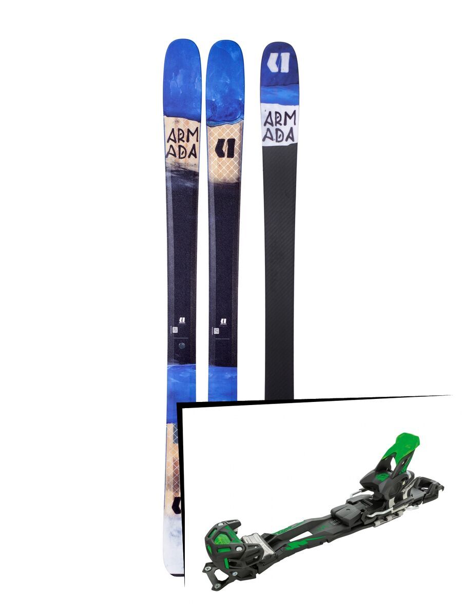 Set: Armada Tracer 98 2018 + Tyrolia Adrenalin 16 solid black flash green - Bild 1