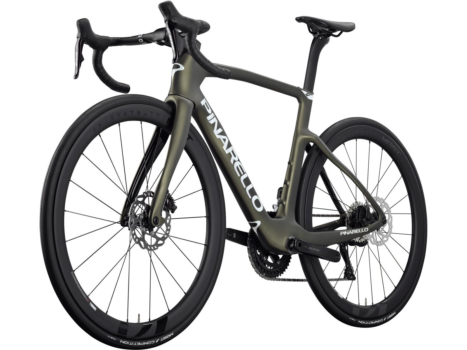 Pinarello F5 105 Di2 2x12 / MOST Ultrafast 45, etna black matt - Bild 3