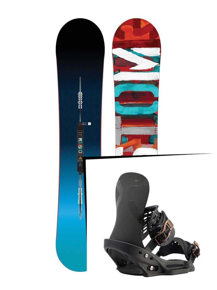Set: Burton Custom Flying V 2017 +  X-Base EST (1712957S) - Bild 1