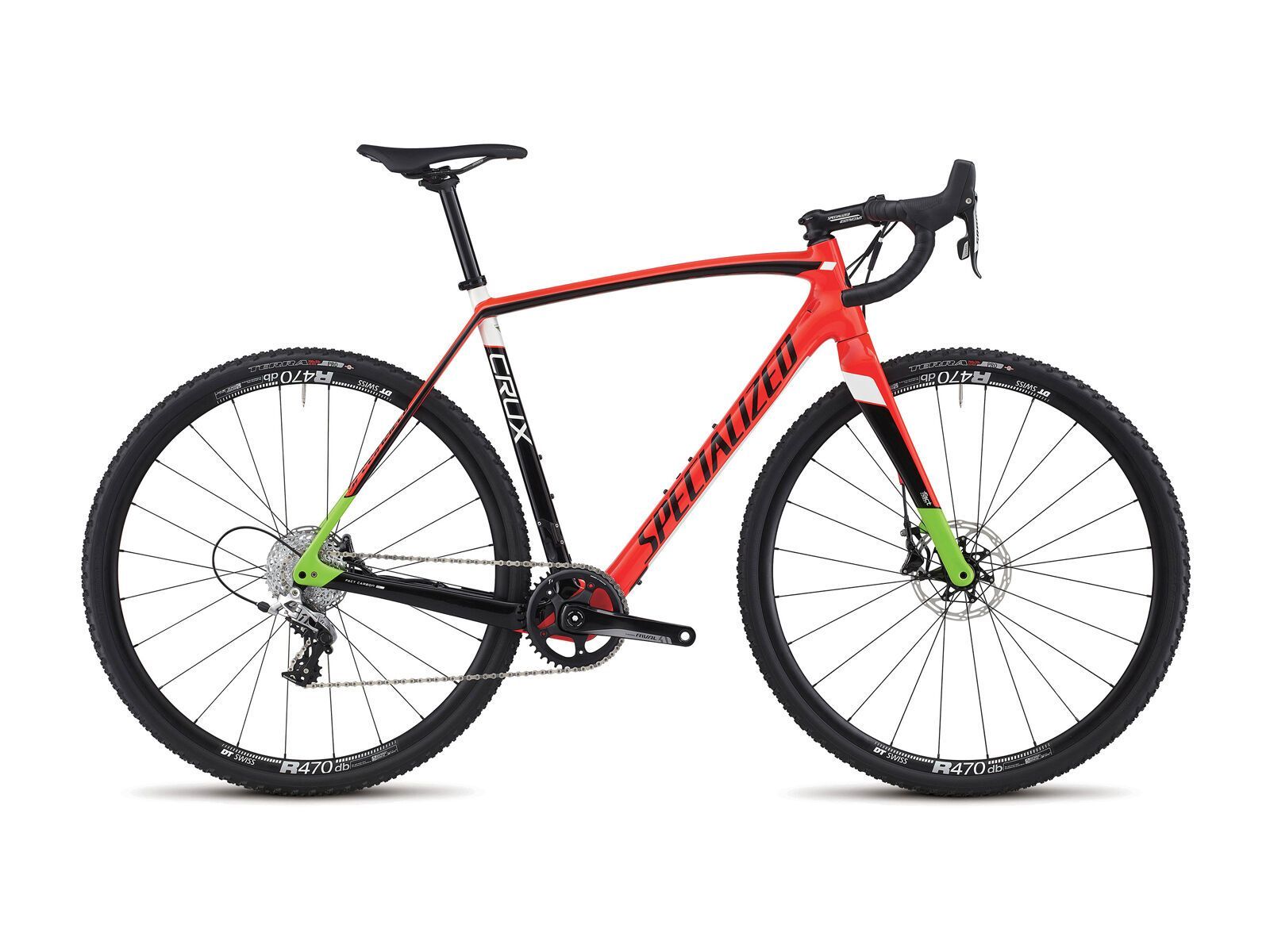 Specialized CruX Elite X1, gloss rocket red/tarmac black/monster green - Bild 1