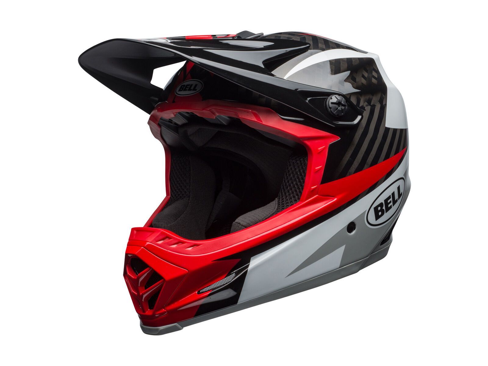 Bell Full-9, gloss white/black/hibiscus rio - Bild 1