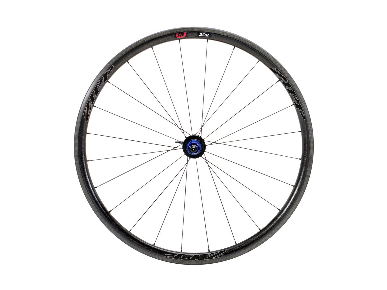Zipp 202 Firecrest Carbon Clincher - Nabe 188, schwarz / schwarze Aufkleber - Bild 1