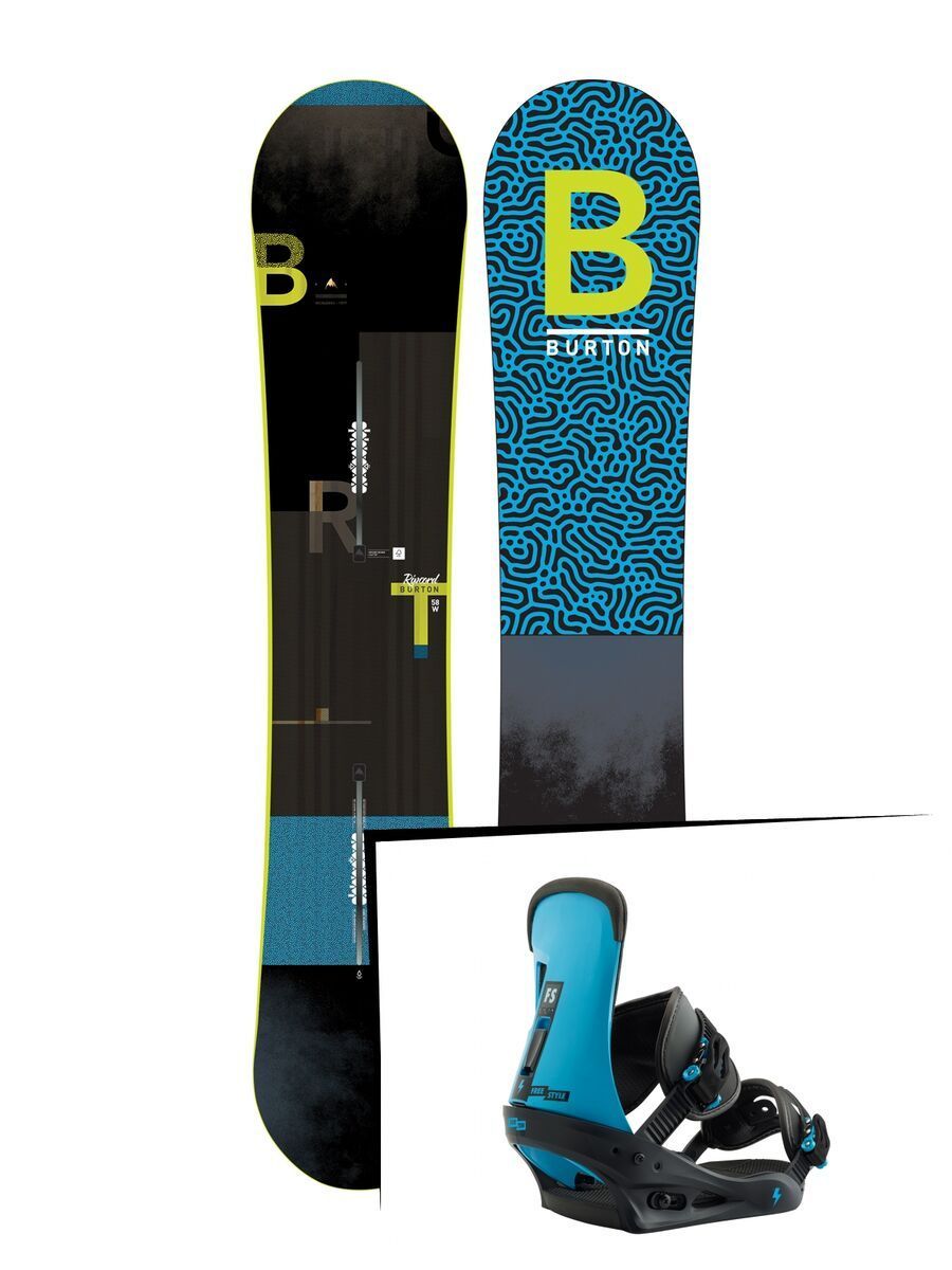 Set: Burton Ripcord Wide 2019 + Burton Freestyle cobalt blue - Bild 1