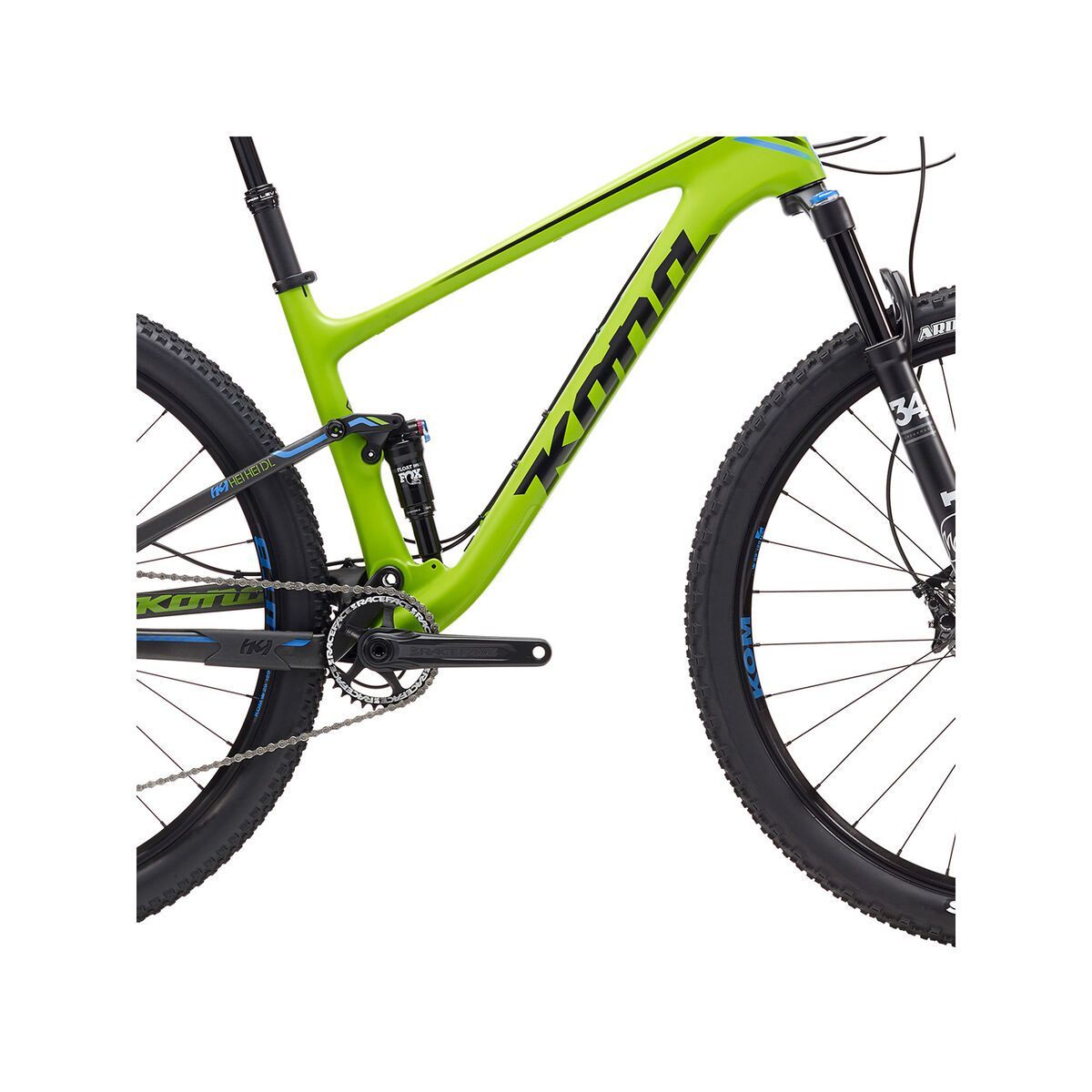 Kona Hei Hei DL, matt lime/black/blue - Bild 3