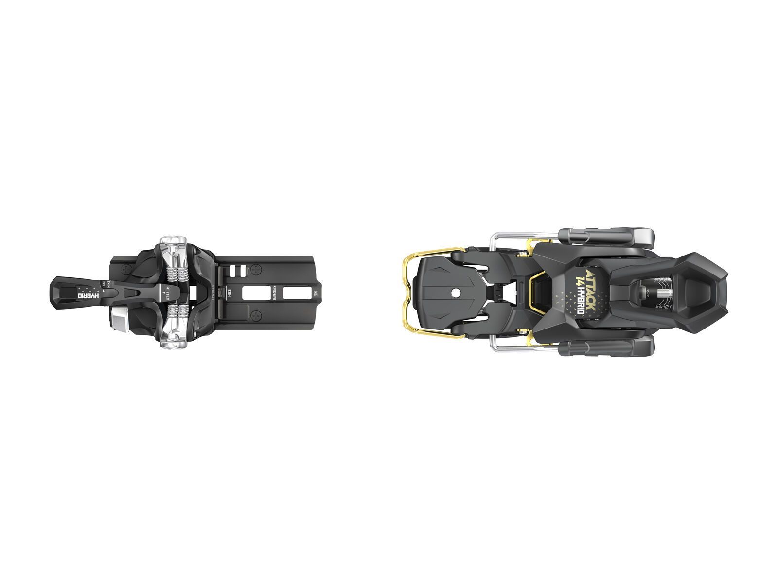 Tyrolia Attack Hybrid 14 MN/PT - 110 mm [O], solid black/gold - Bild 5