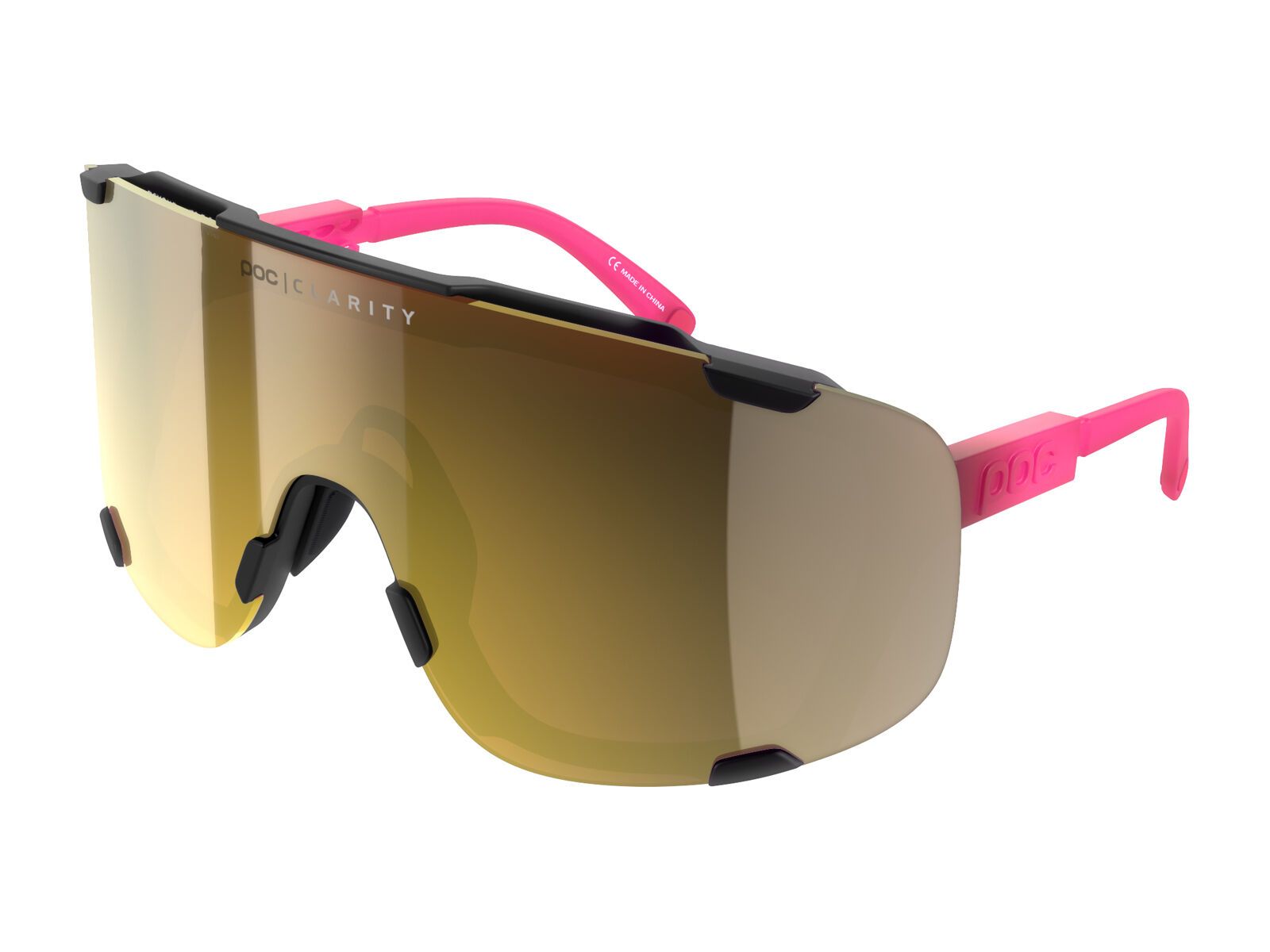 POC Devour, Clarity Road Gold / fluo pink/uranium black transl. - Bild 1