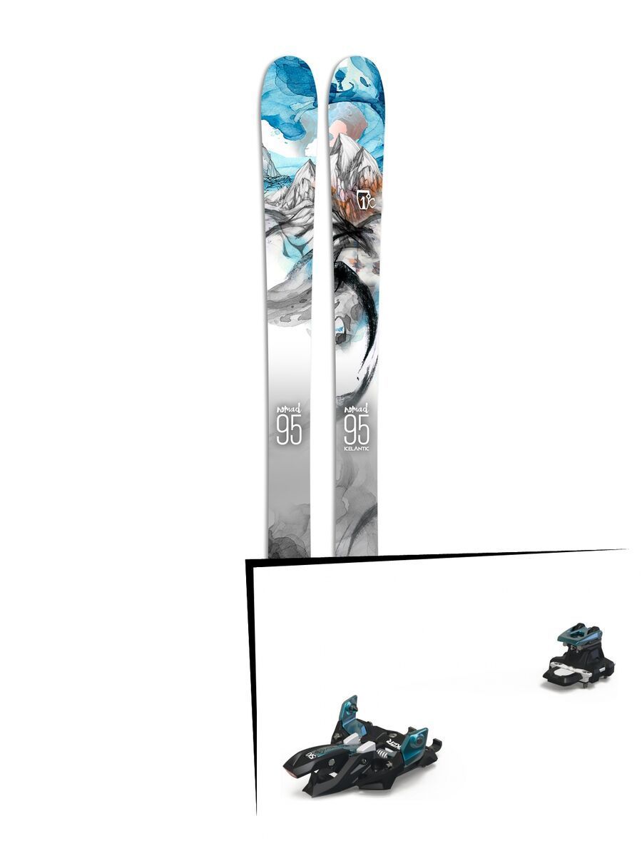 Set: Icelantic Nomad 95 2017 + Marker Alpinist 9 (2319305) - Bild 1