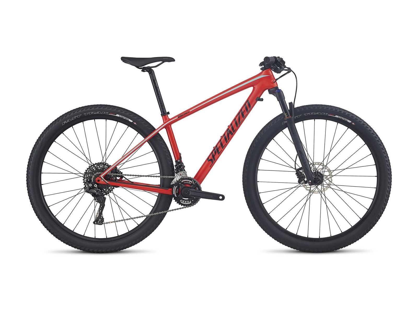 Specialized Woman's Epic HT Comp Carbon 29, gloss nordic red/tarmac black/light turquoise - Bild 1