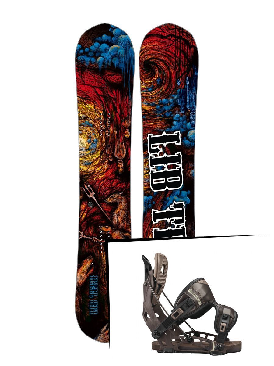 Set: Lib Tech From Hell Hot Knife 2017 + Flow NX2-Redwood (1718321S) - Bild 1