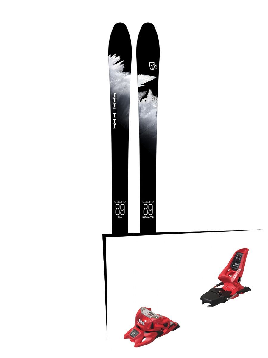 Set: Icelantic Sabre 89 2018 + Marker Squire 11 ID red - Bild 1