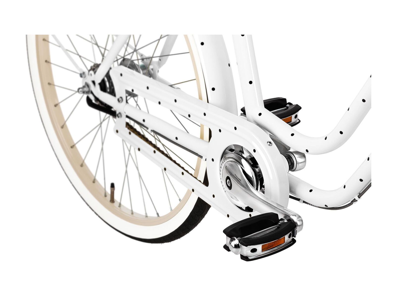 Creme Cycles Molly Chic, white w/ dots - Bild 3