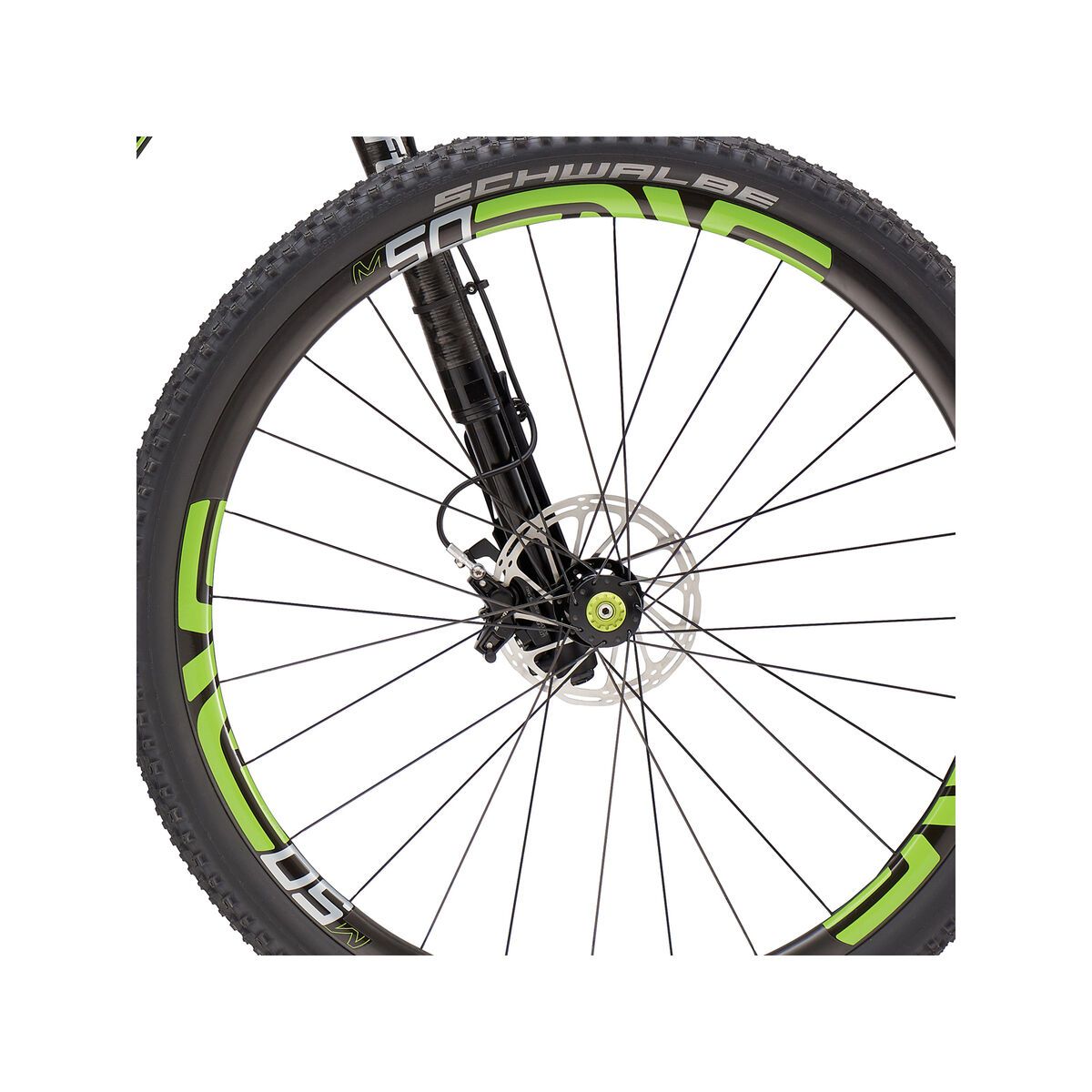 Cannondale F-SI Hi-Mod Team 29, jet black w/ berzerker green, silver, gloss - Bild 3