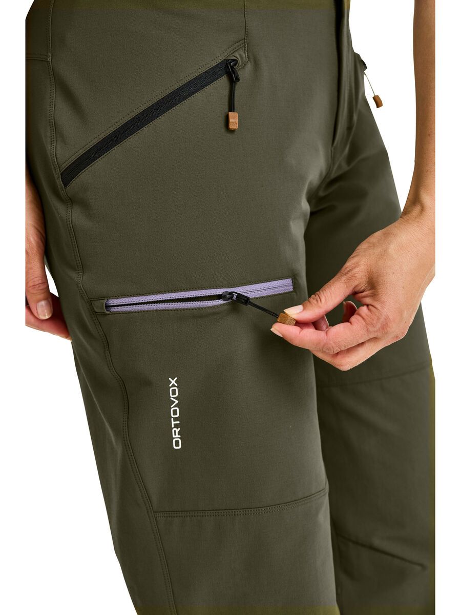 Ortovox Merino Shield Tec Seceda Softshell Pants W, dark wild herbs - Bild 5