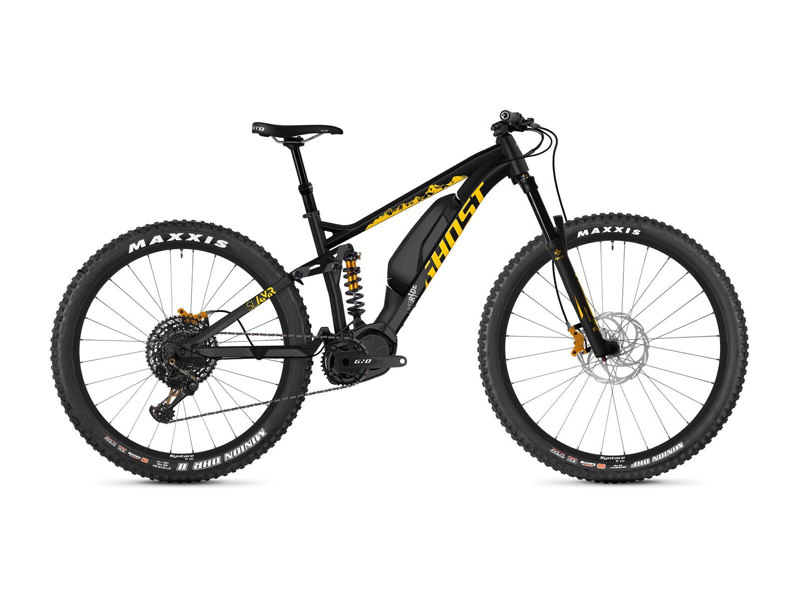 Ghost Hybride SL AMR S3.7+ AL, night black/spectra yellow/iridium silver - Bild 1