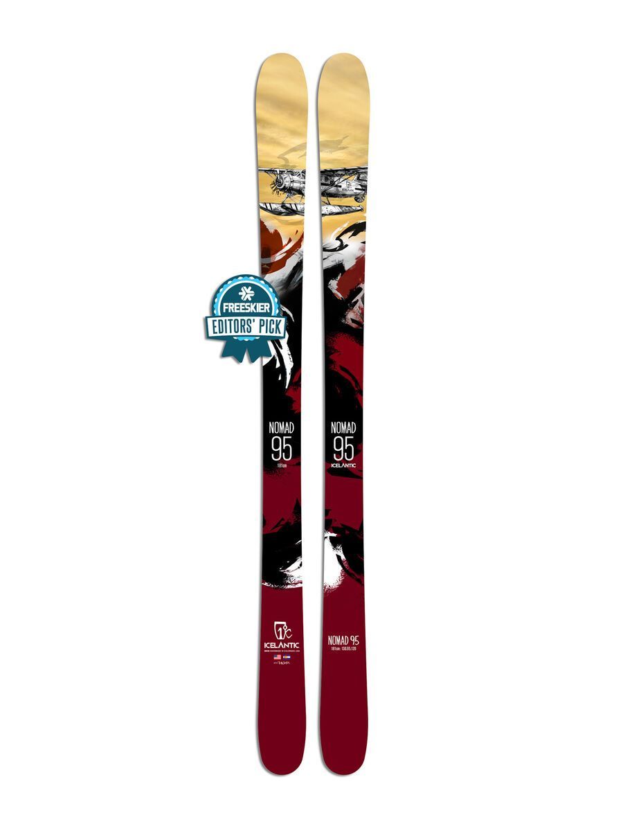 Set: Icelantic Nomad 95 2018 + Fritschi Diamir Freeride Pro schwarz/oliv - Bild 2