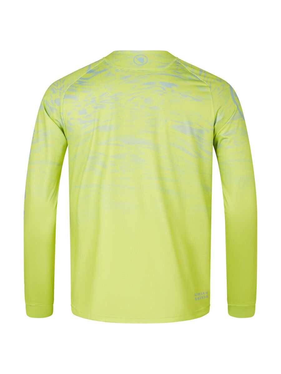 Endura LTD Marble Printed T-Shirt (Langarm), lime green - Bild 2