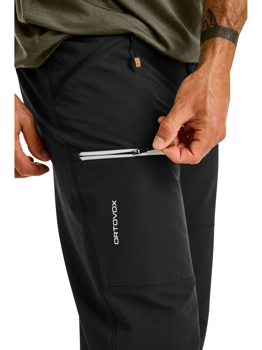 Ortovox Merino Shield Tec Seceda Softshell Pants M, black raven - Bild 5