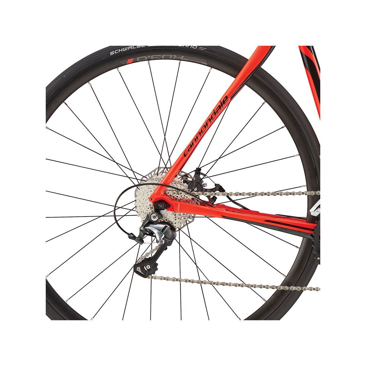 Cannondale Synapse Disc Tiagra 6, acid red w/ jet black, matte - Bild 4