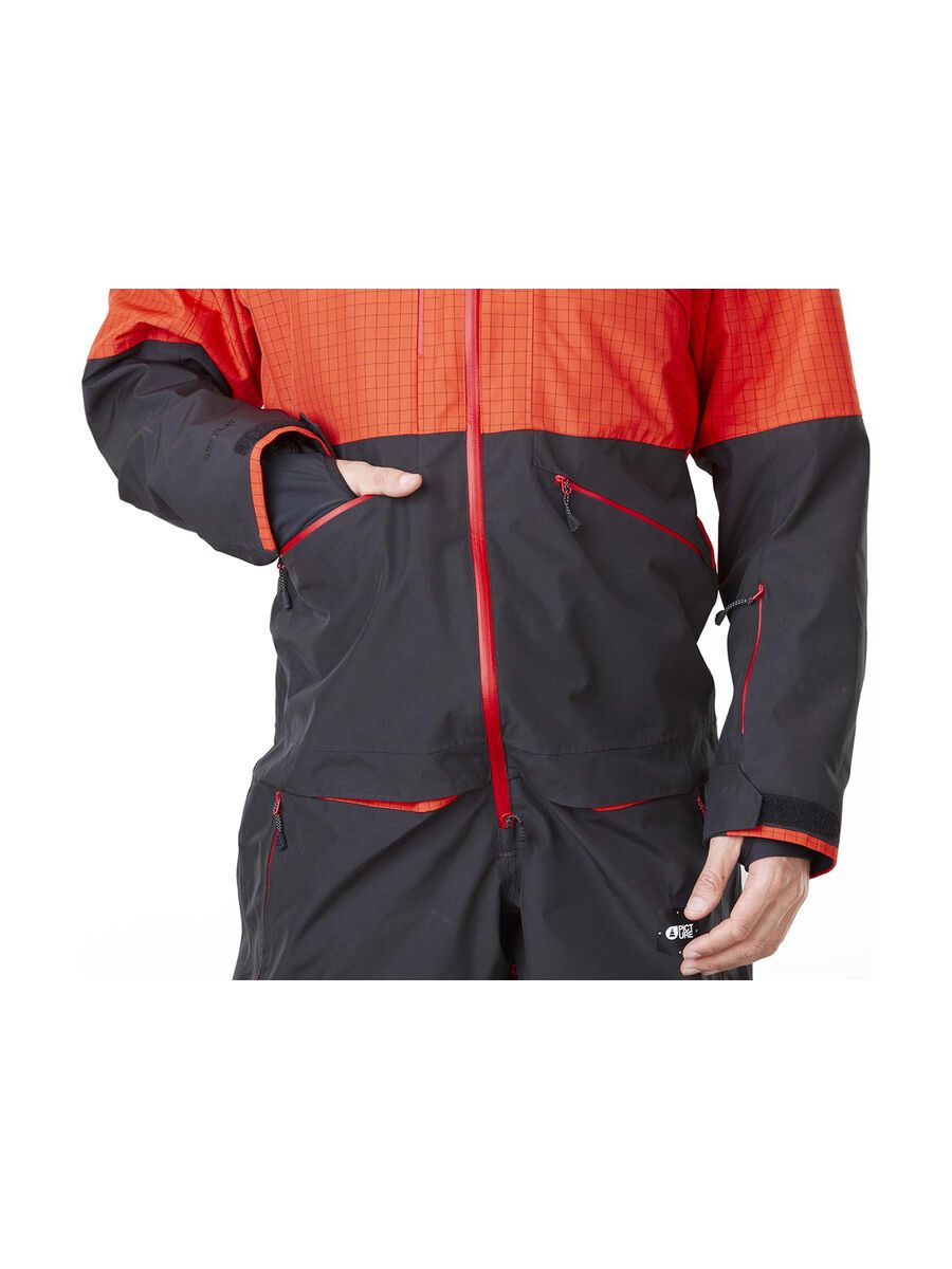 Picture Xplore Suit, orangripstop/black - Bild 6