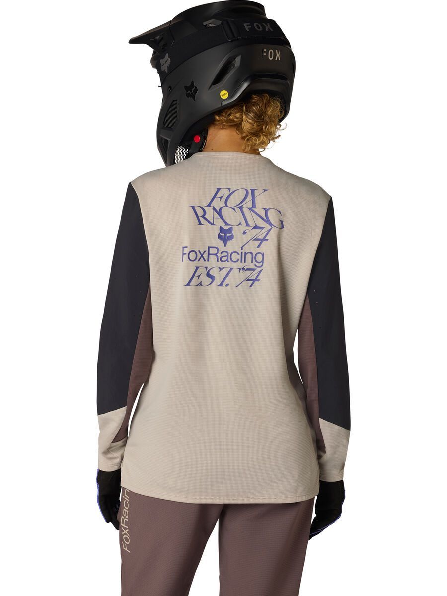 Fox Womens Defend Long Sleeve Jersey Park SE, chalk - Bild 4