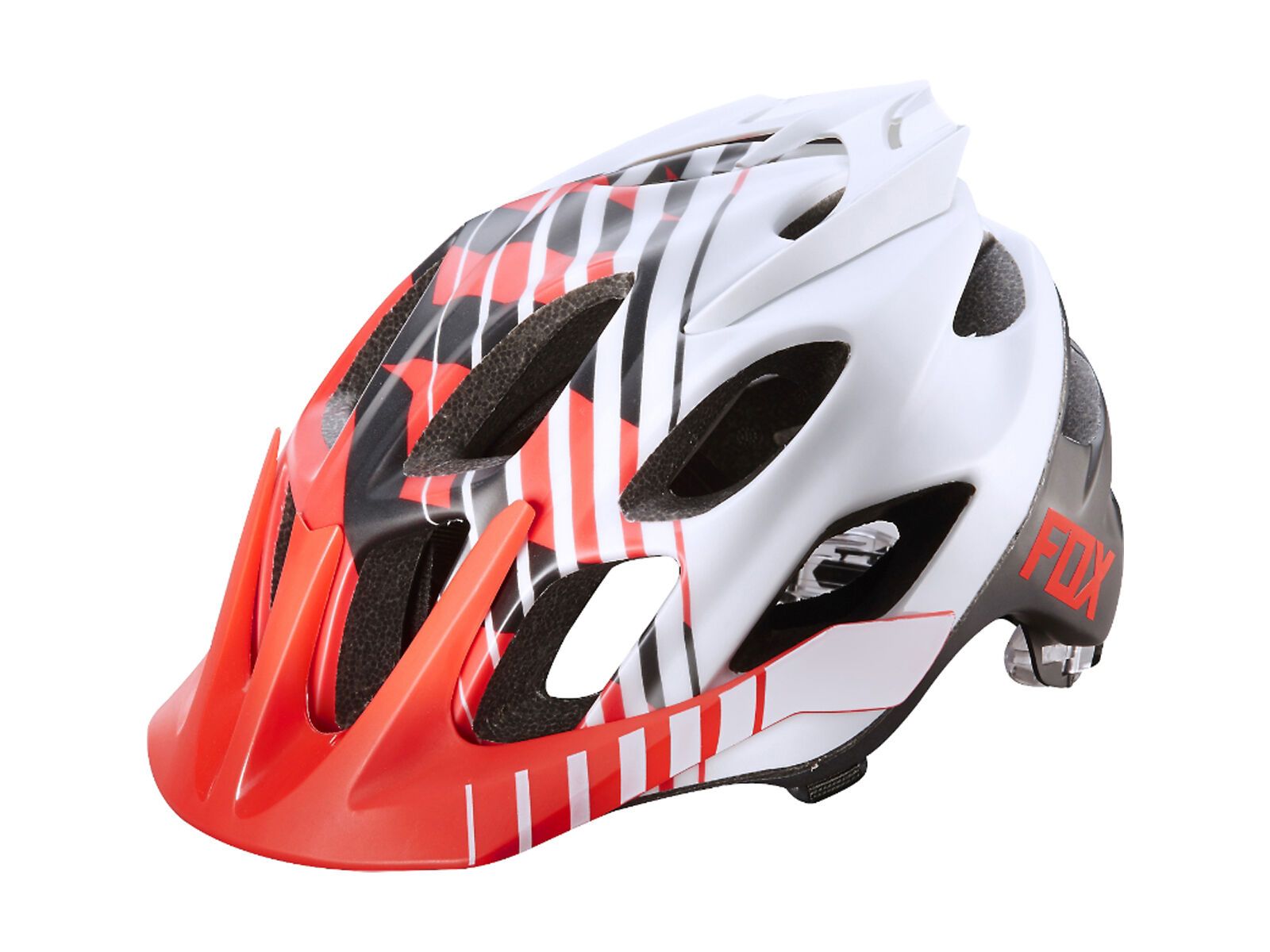 Fox Flux Helmet, savant red/white - Bild 1