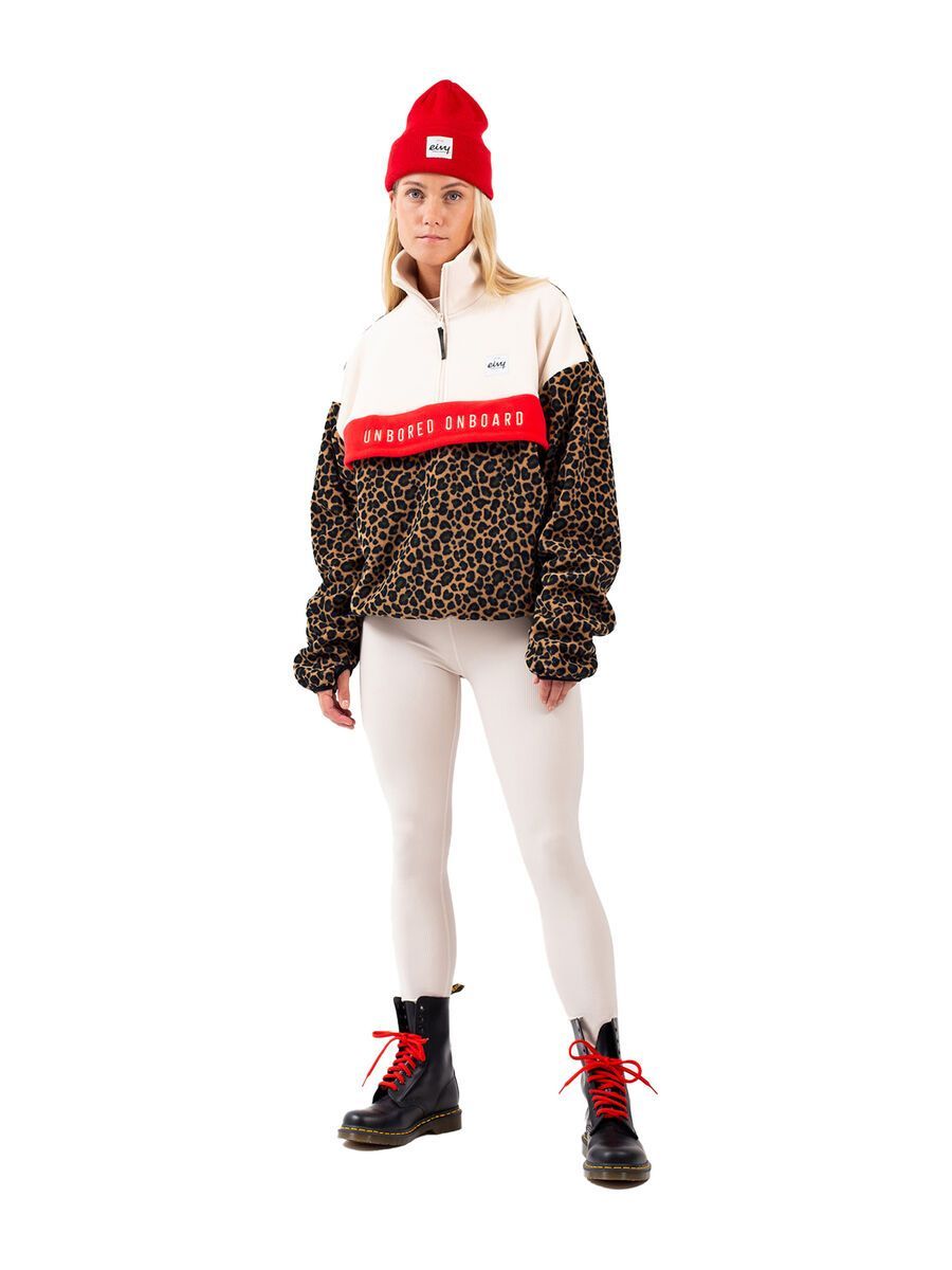 Eivy Ball Fleece, offwhite & leopard - Bild 5