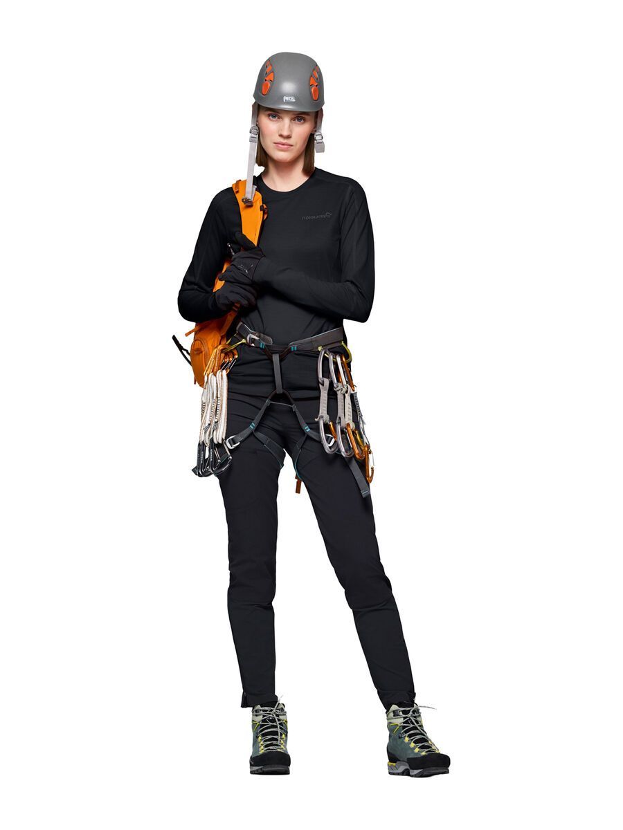 Norrona falketind equaliserUll Long Sleeve W's, caviar black - Bild 7
