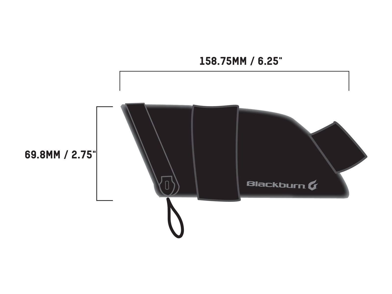 Blackburn Grid Small Seat Bag, black reflective - Bild 3