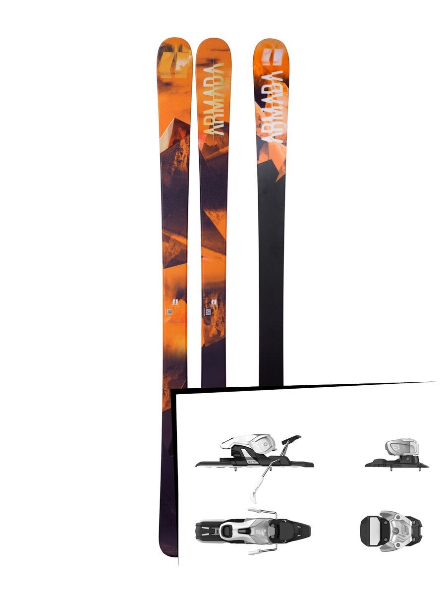 Set: Armada Invictus 85 2018 + Salomon Warden 11 silver/white - Bild 1
