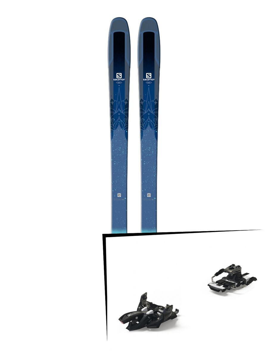 Set: Salomon QST Lux 92 2018 + Marker Alpinist 12 Long Travel black/titanium - Bild 1