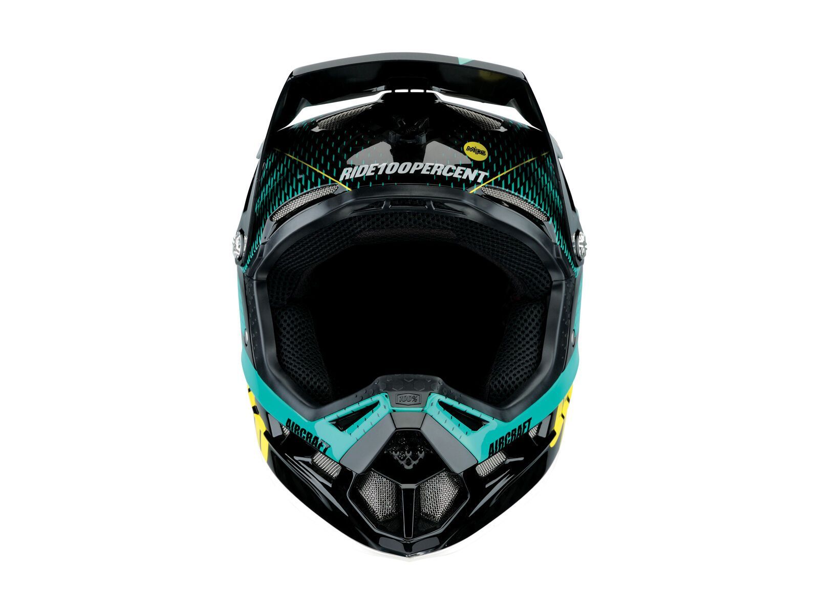 100% Aircraft DH Helmet, R-Core teal - Bild 3