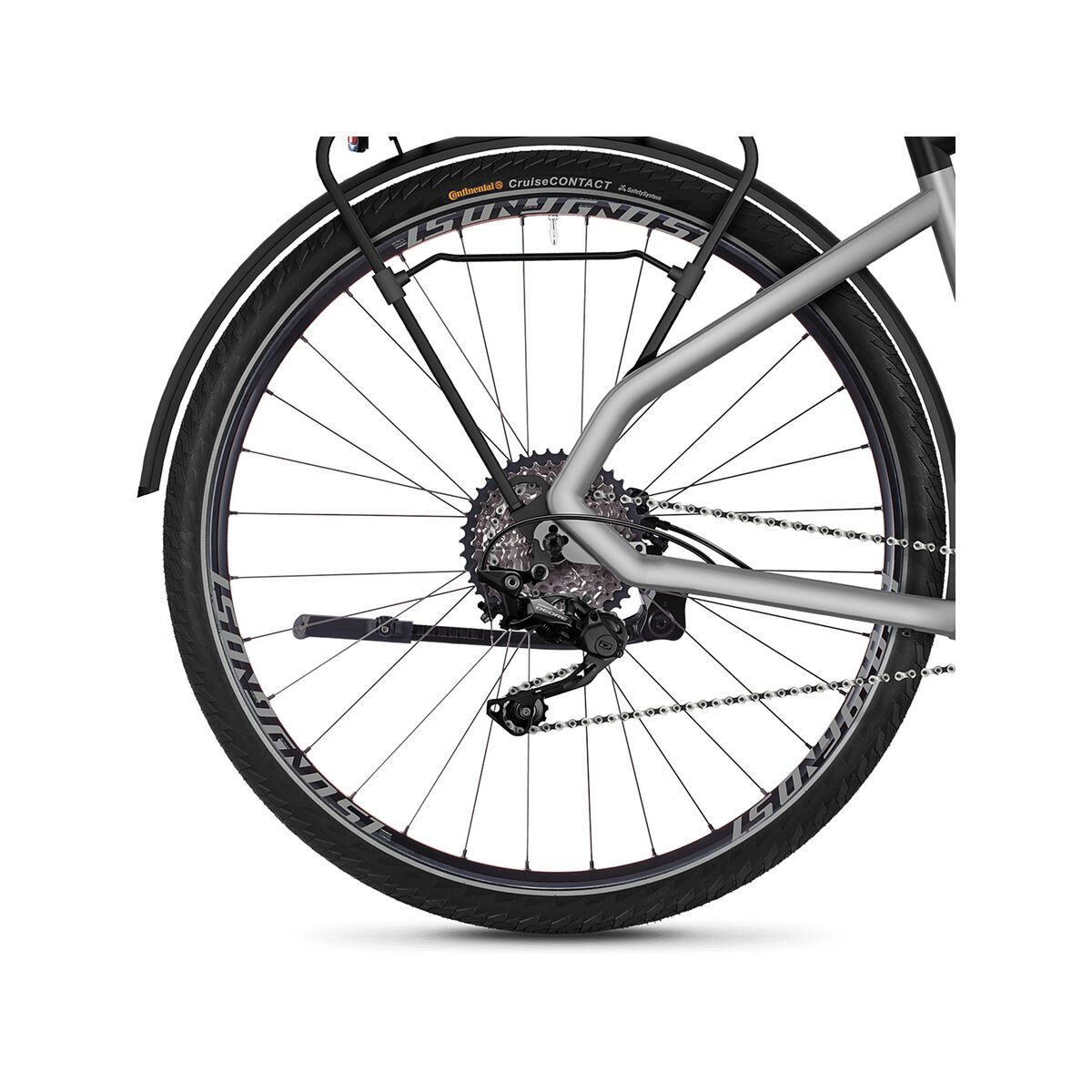 Ghost Hybride Square Trekking B2.8 AL, iridium silver/jet black - Bild 5