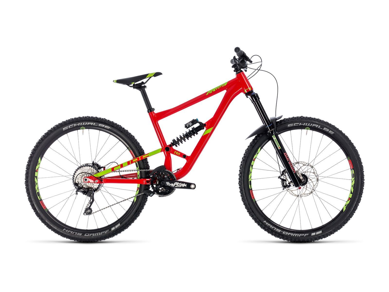 Cube Hanzz 190 Race 27.5, red´n´lime - Bild 1