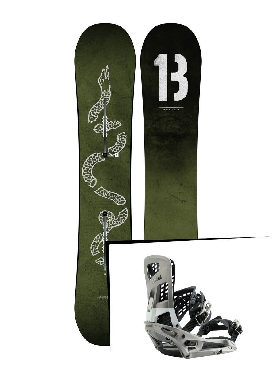 Set: Burton Descendant 2019 + Burton Genesis EST super silver - Bild 1
