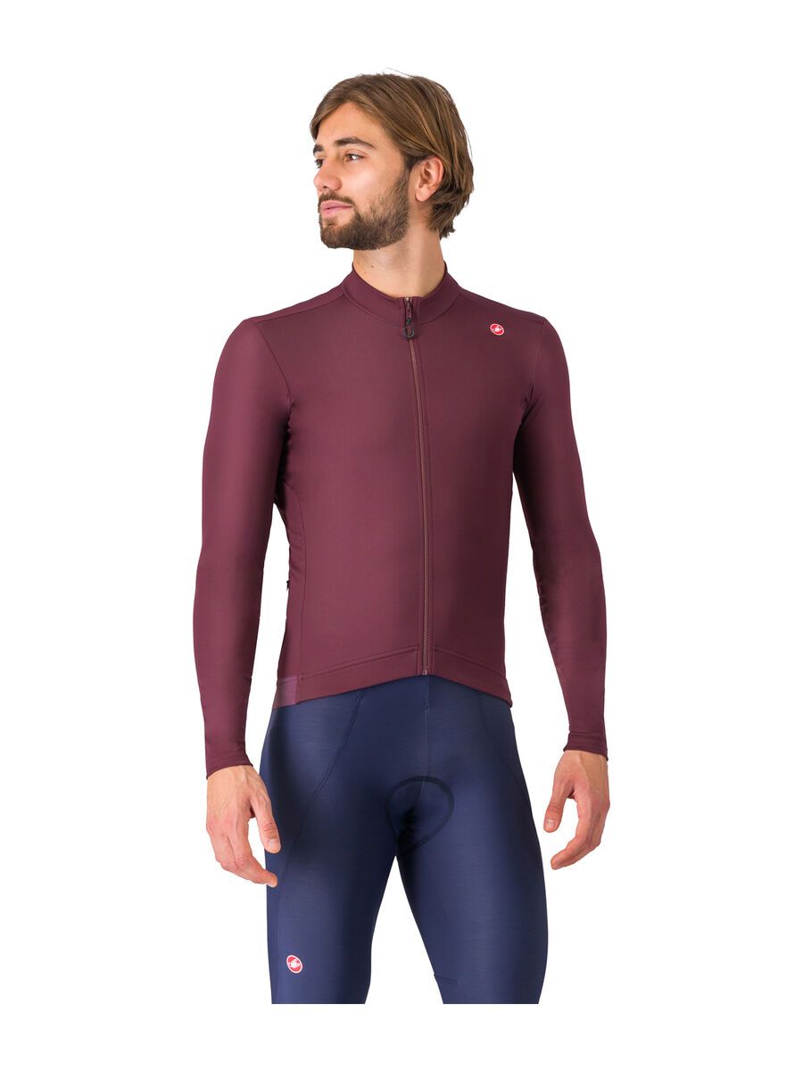 Castelli Espresso Thermal Jersey, deep bordeaux - Bild 1