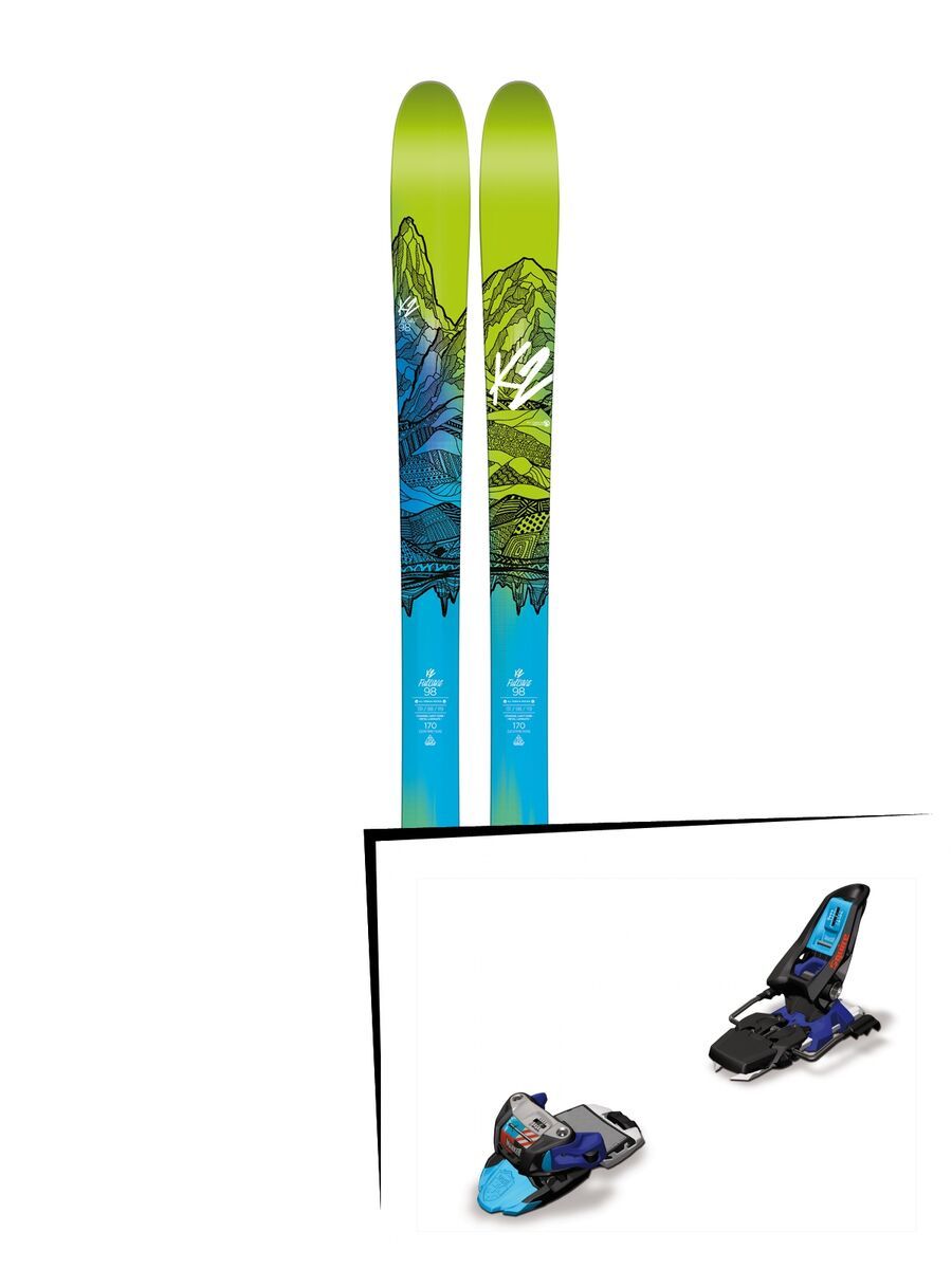 K2 SKI Set: FulLUVit 98 Ti 2016 + Marker Squire 11 - Bild 1