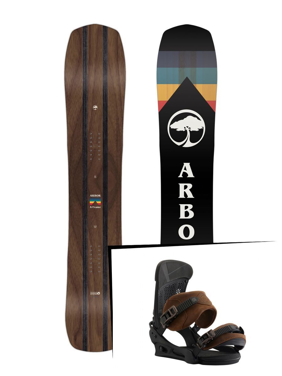 Set: Arbor A-Frame 2019 + Burton Red Wing Malavita redwing - Bild 1