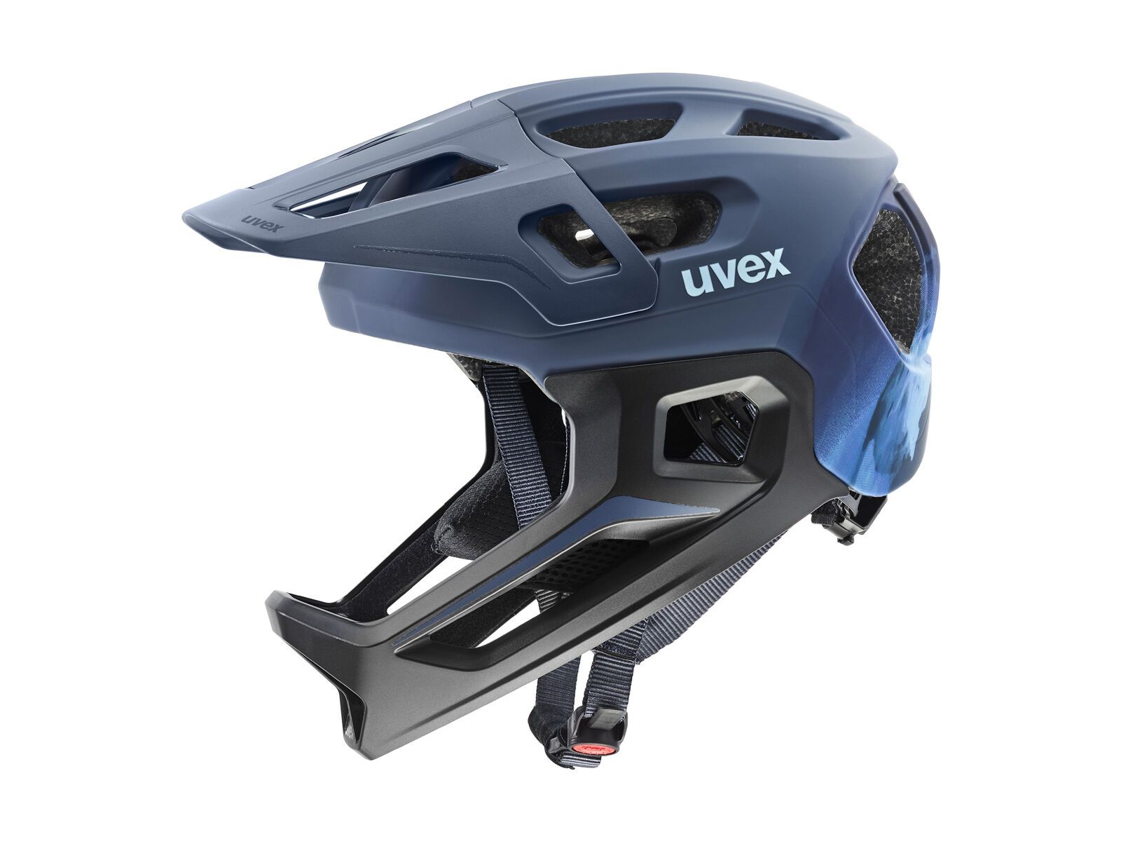 uvex react jr. fullface, dusk blue matt - Bild 1