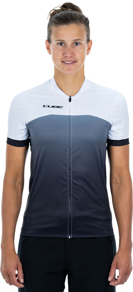 Cube ATX WS Trikot Full Zip kurzarm, black´n´white - Bild 2