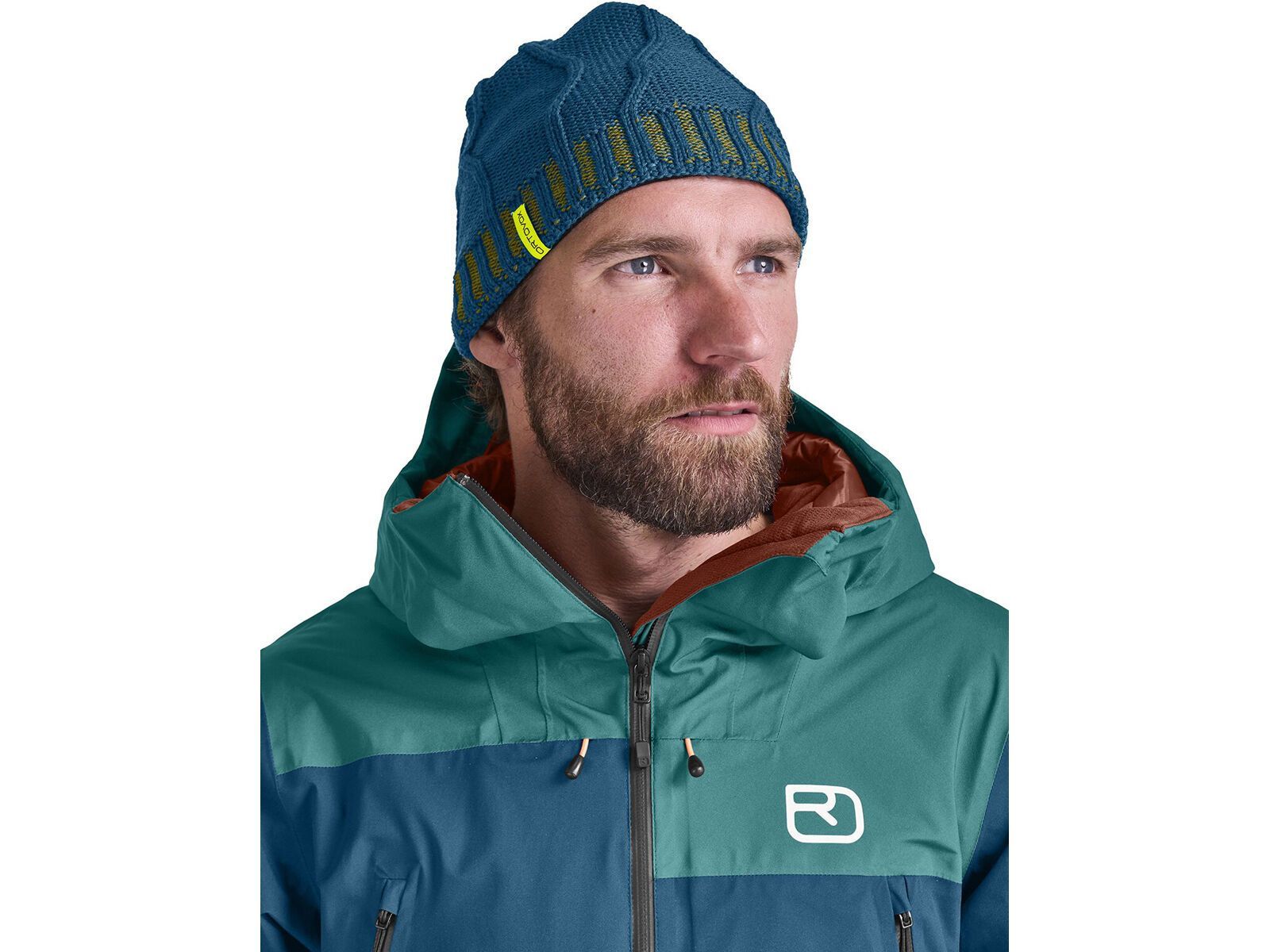 Ortovox Merino Tangram Knit Beanie, dark pacific - Bild 2