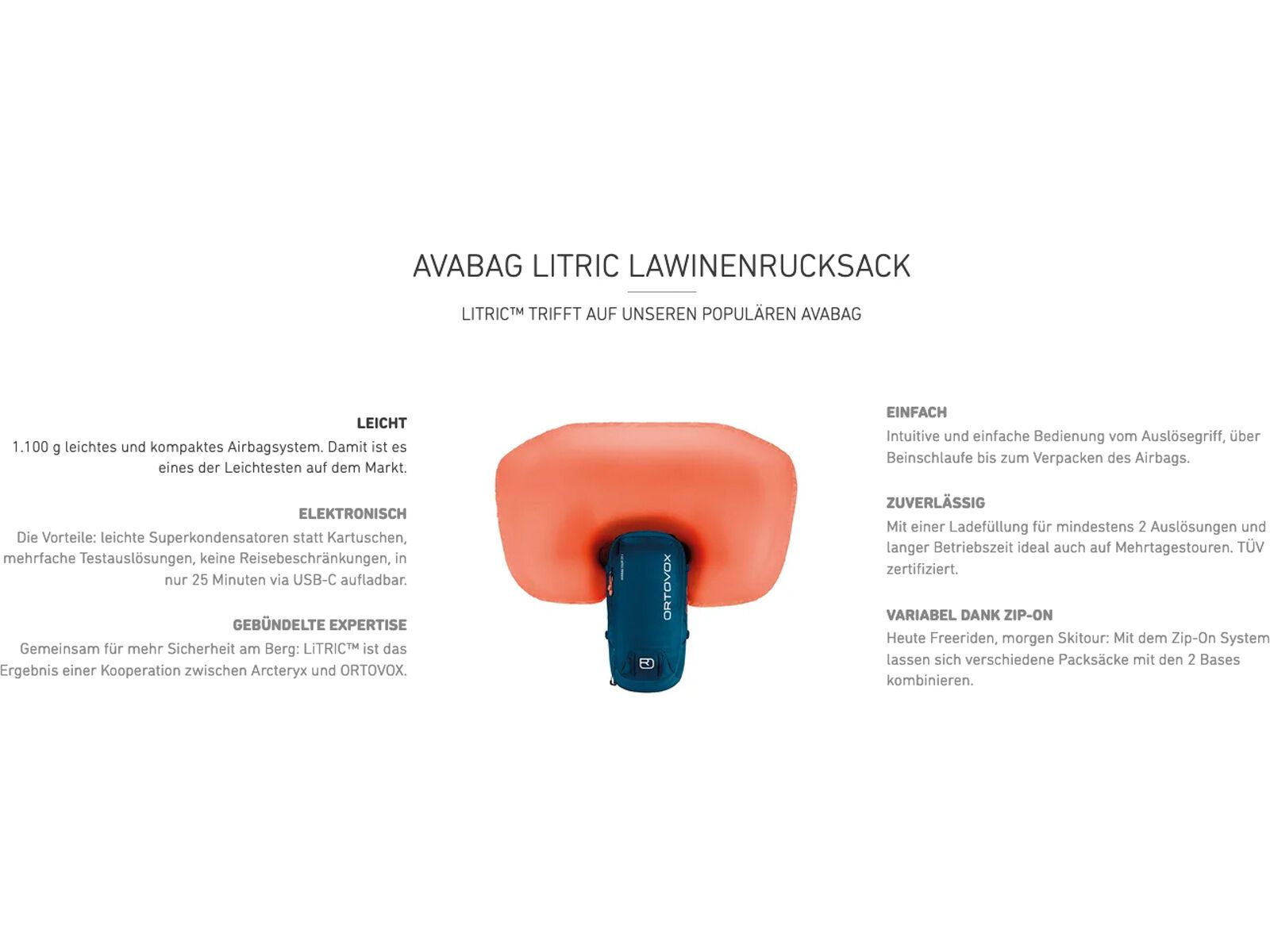 Ortovox Avabag LiTRIC Tour 30, dark linen - Bild 2