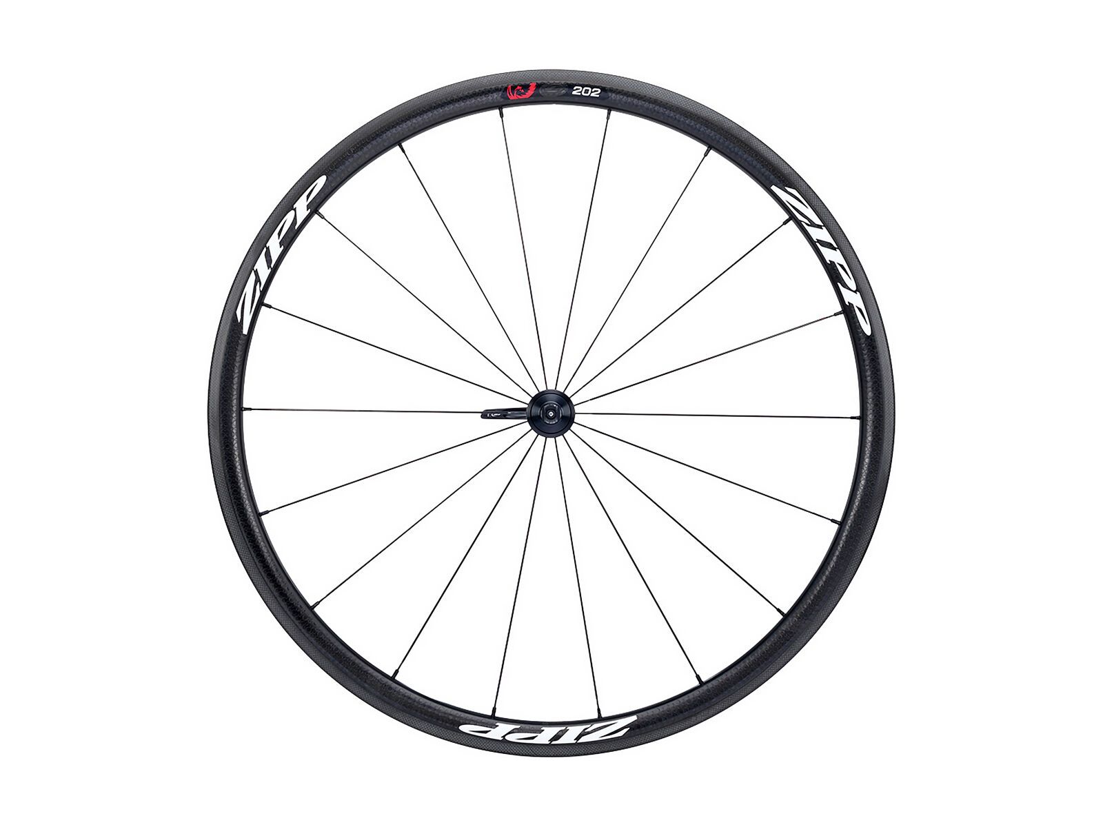 Zipp 202 Firecrest Carbon Clincher, schwarz / weiße Aufkleber - Bild 1